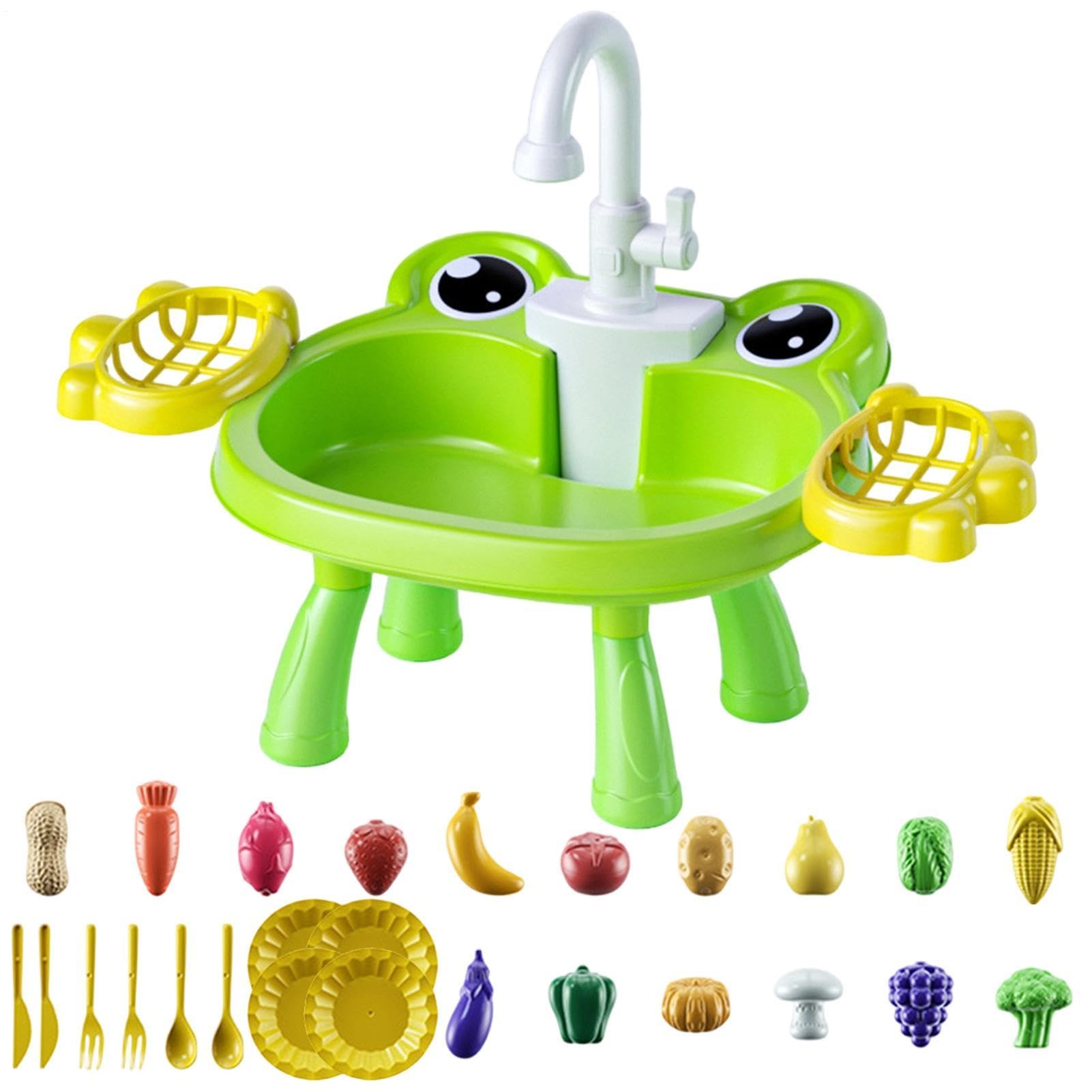 Lavello Giocattolo per Bambini | Rubinetto Elettrico Interattivo Educativo - Set Gioco Simulazione Lavello Da Cucina Giocattolo | Regalo Compleanno Festa Interno Esterno Casa Soggiorno