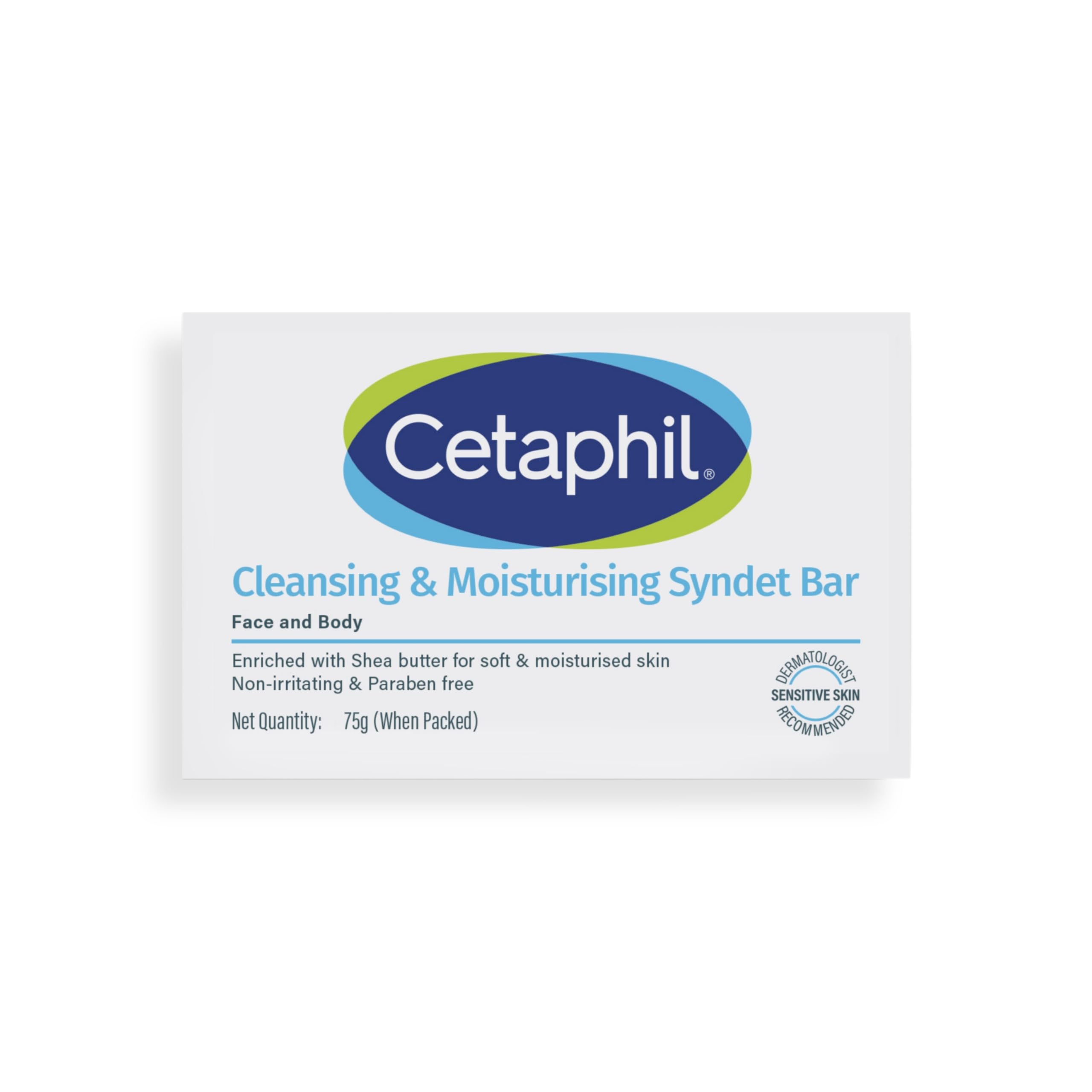 Cetaphil Cleansing And Moisturising Syndet Bar, 75g