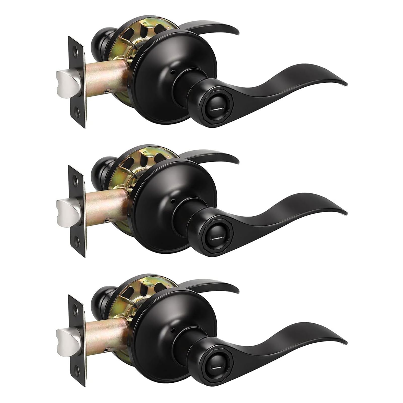 KNOBWELL Rubbed Bronze Door Handles - Modern Style -8 KNOBWELL Rubbed Bronze Door Handles - Modern Style -8