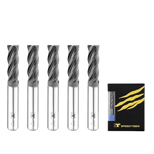 Vista 22 de SPEED TIGER ISE - Fresa de extremo cuadrado de carburo, de micrograno, para aleación de acero o acero endurecido, 4 ranuras, fraccionada