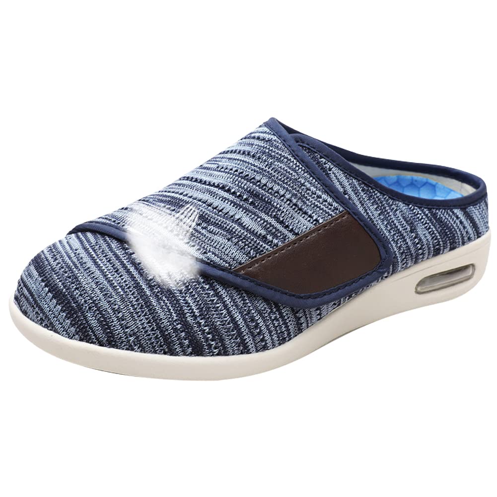 Schuhe für Geschwollene Füße Diabetiker Schuhe Damen Sneaker Memory Foam Slip On Walkingschuhe Leichte Laufschuhe Gesundheitsschuh Stretch 10,Lightblue,39 EU