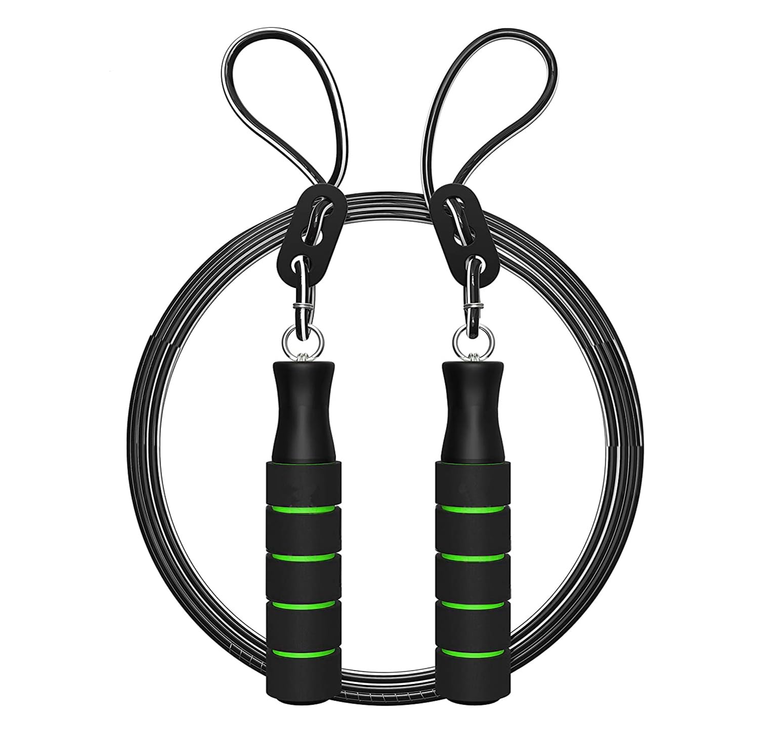 Jump Rope,Adjustable Skipping Rope with Soft Foam Handles, Tangle-Free Rapid Speed Jumping Rope for Women, Men-image-44