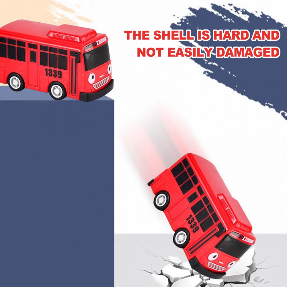 Bus Toy, School Bus Vehicles with Box, Children's Cars Playset,Friction-Powered Automobiles - Image 3
