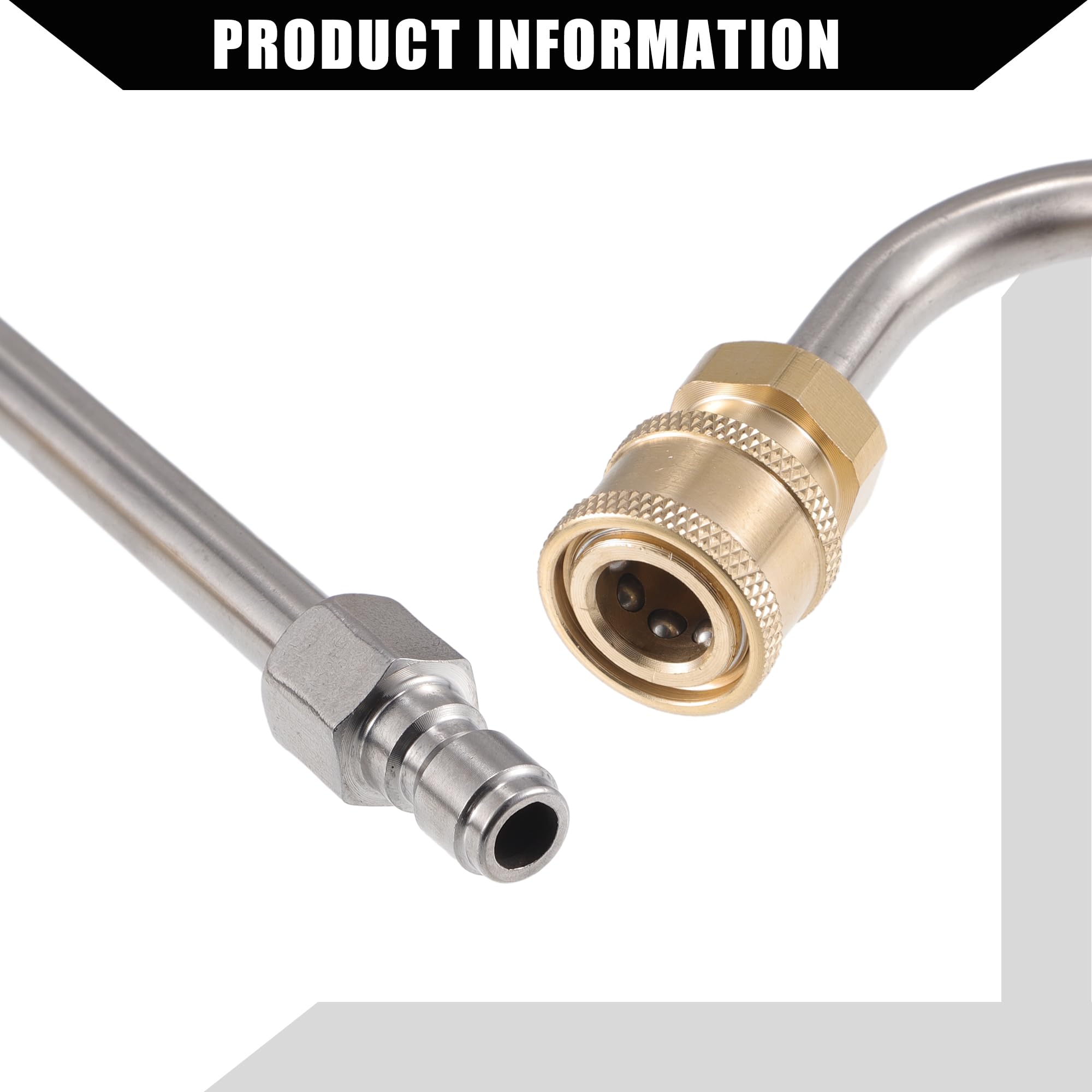 Prolunga per idropulitrice con ugelli per spruzzo/Estensione esterna per idropulitrice per asta di prolunga per auto, moto, bicicletta / 90 gradi / 1 set