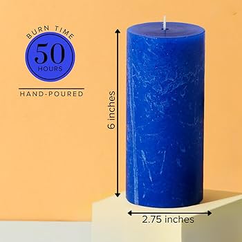 Amazon.co.jp: Simply Soson 素朴な3x6 クラシックブルーキャンドル