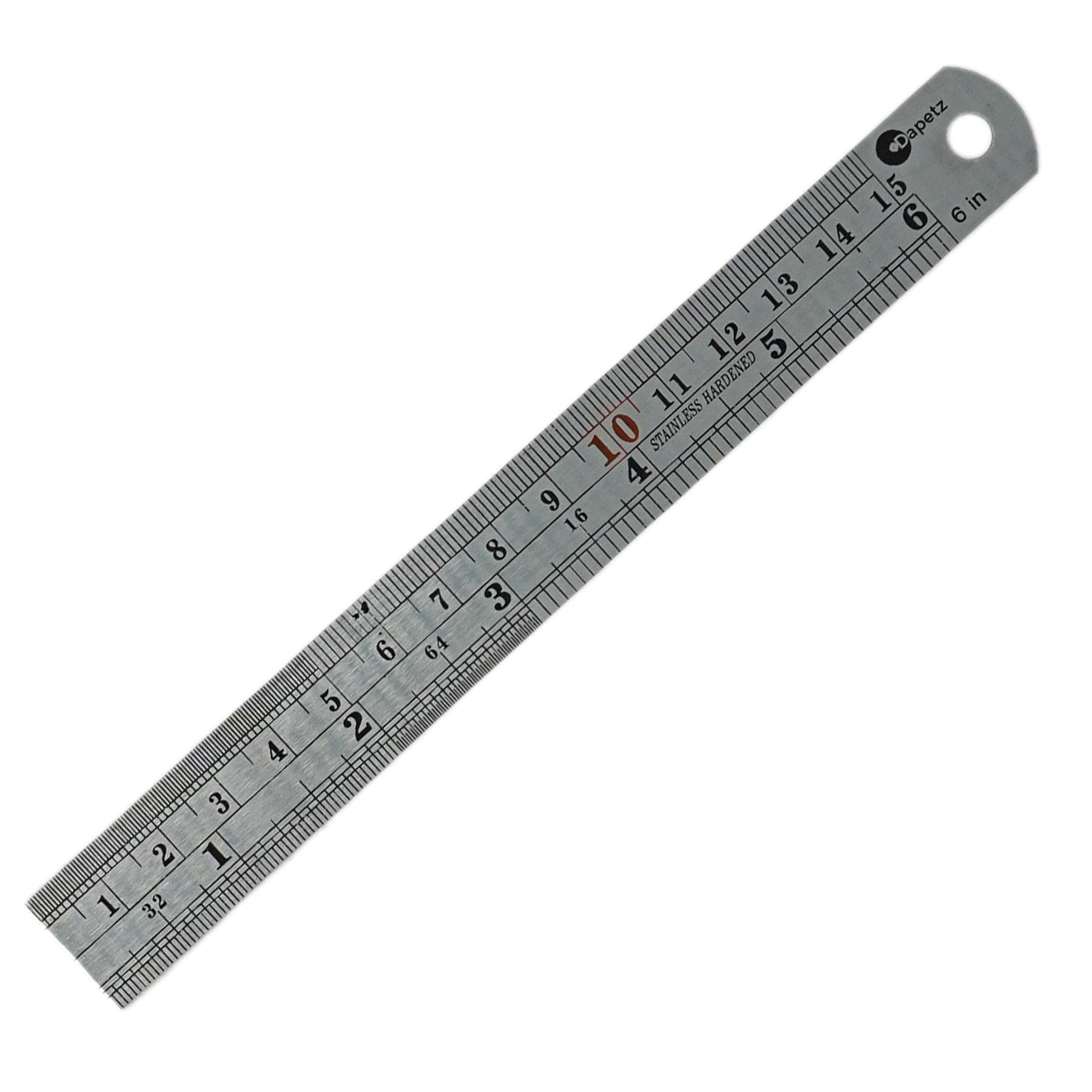 Dapetz 12 Inch Stainless Steel Ruler 30cm 300mm Metal Measuring Tool For Engineering Hobbies & Trades Accurate Measurem - View #10