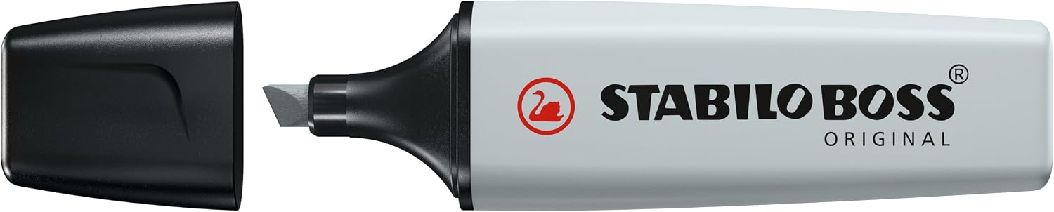 Marca Texto - STABILO BOSS ORIGINAL Pastel – Pacote com 1 unidade – Cinza