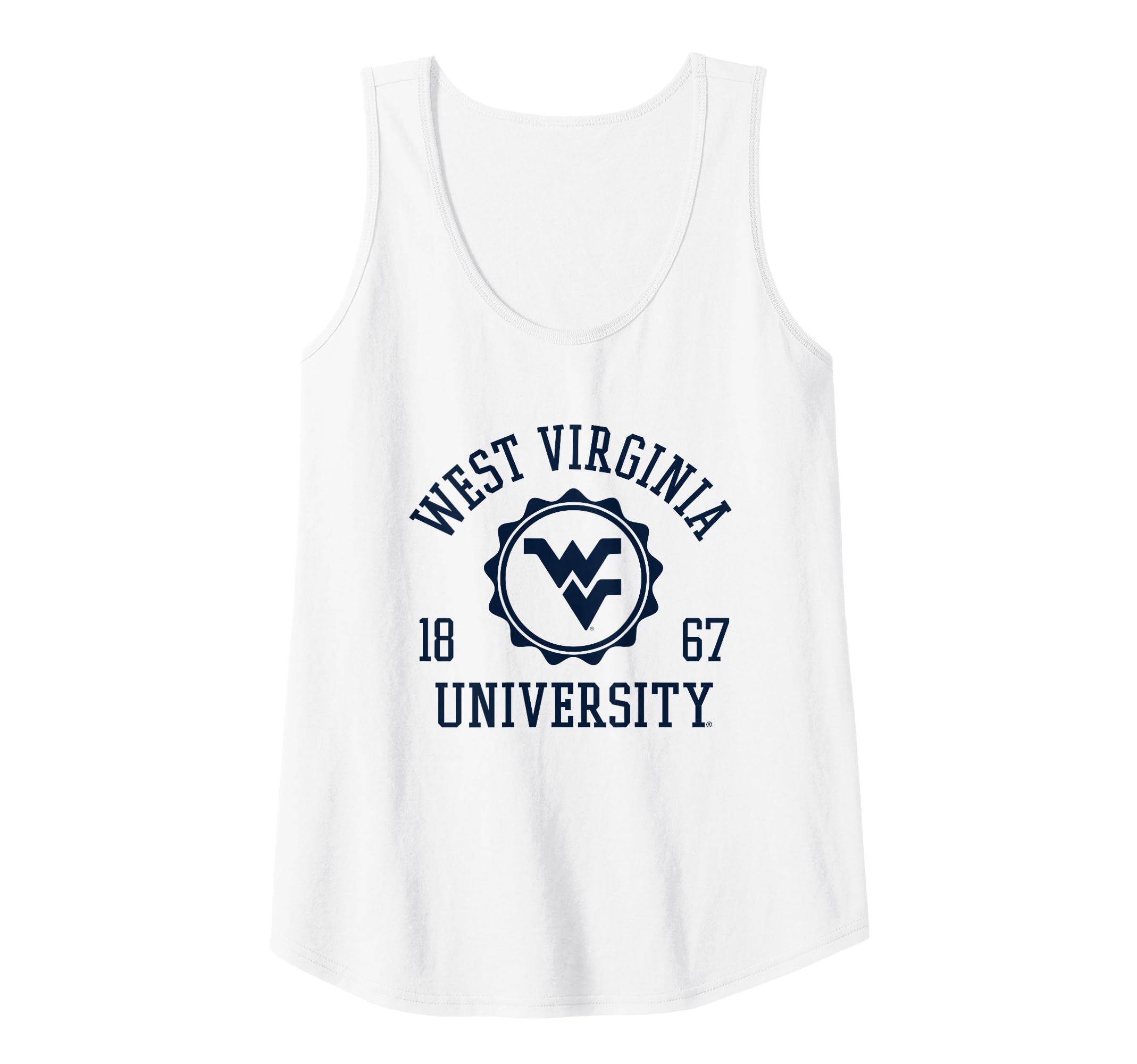 Womens West Virginia Mountaineers Womens Stamp 1867 Tank Top