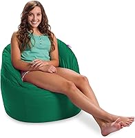 Vista 160 de Posh Creations Puf estructurado cómodo para jugar, leer y ver la televisión, Malibu Lounge, tela de lona para colorear, criaturas