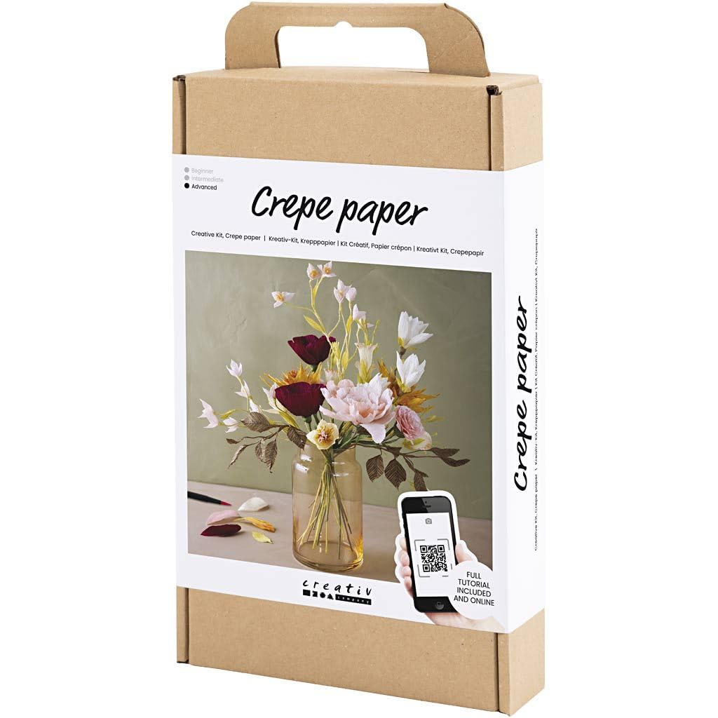 Creativ Company Creative Sets Crepe Paper Bouquet - for Crafting Beautiful Crepe Paper Decoration