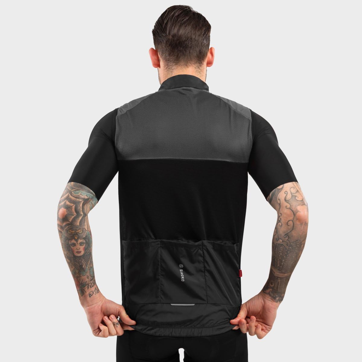 SIROKO Chaleco Cortavientos ciclismo V1 Pink Wind Rosa Melocotón Hombre