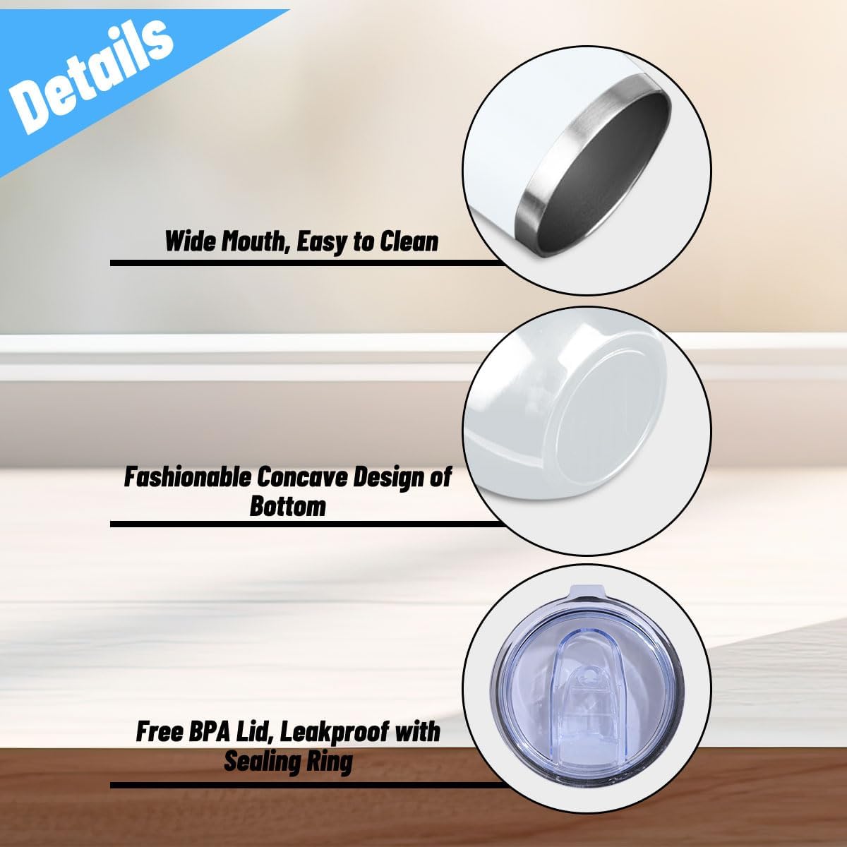 Wine Tumbler, 12 oz Coffee Mug Travel Insulated Cup Vacuum Wine Glass with Lid, Book Lovers Gifts Birthday Christmas Farewell Reading Book Accessories Bookish Librarian Gifts for Women Coworker - Image 3