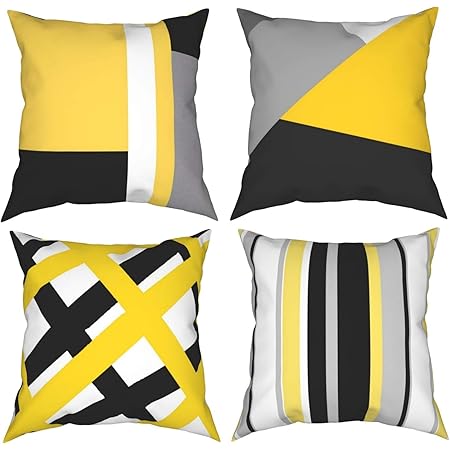 yellow pillow cases amazon