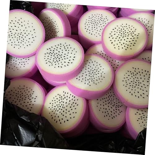 Miniatura 7 de PRETYZOOM - 4 esponjas de baño para bebé con forma de fruta, esponjas, esponjas, esponjas, herramientas de baño para niños (melocotón, fresa, Pitaya