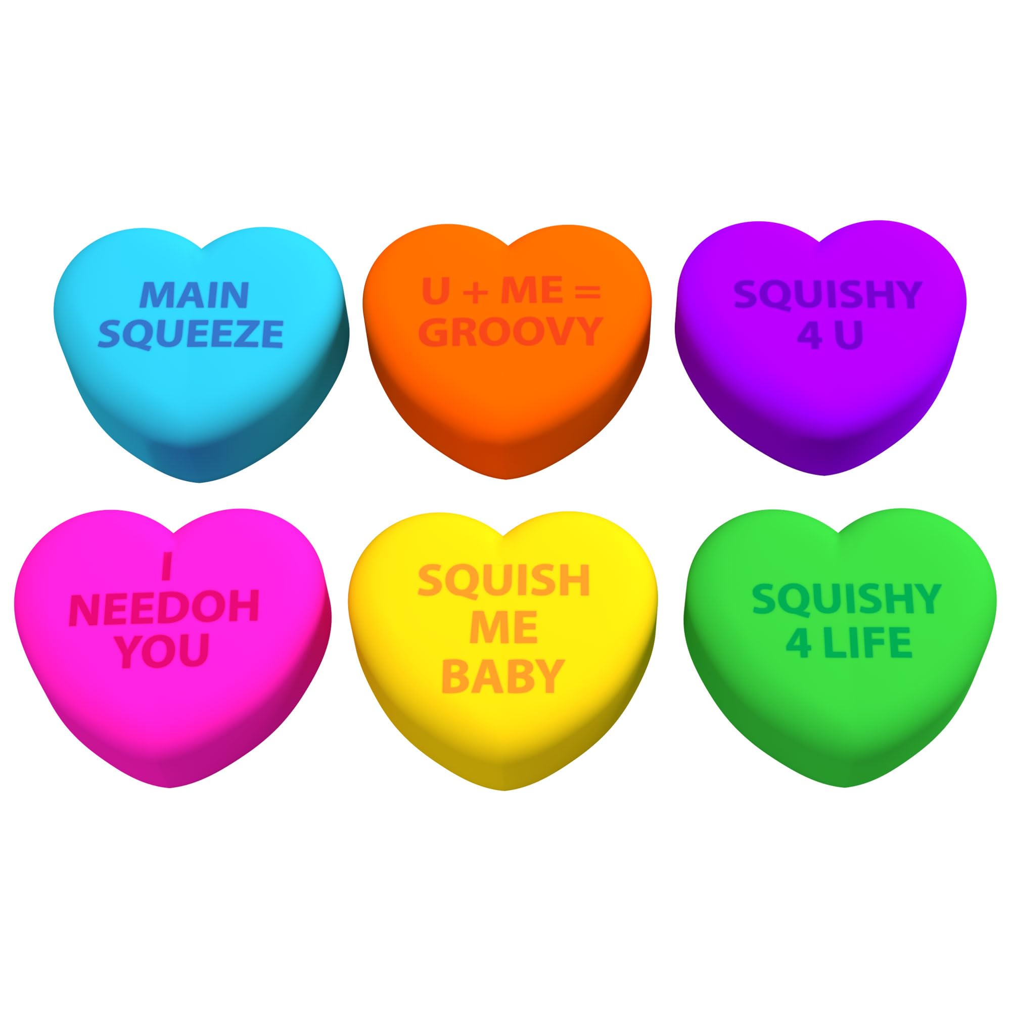 syowt　love+happiness Amazon.com: Schylling NeeDoh Teenie Squeeze Hearts