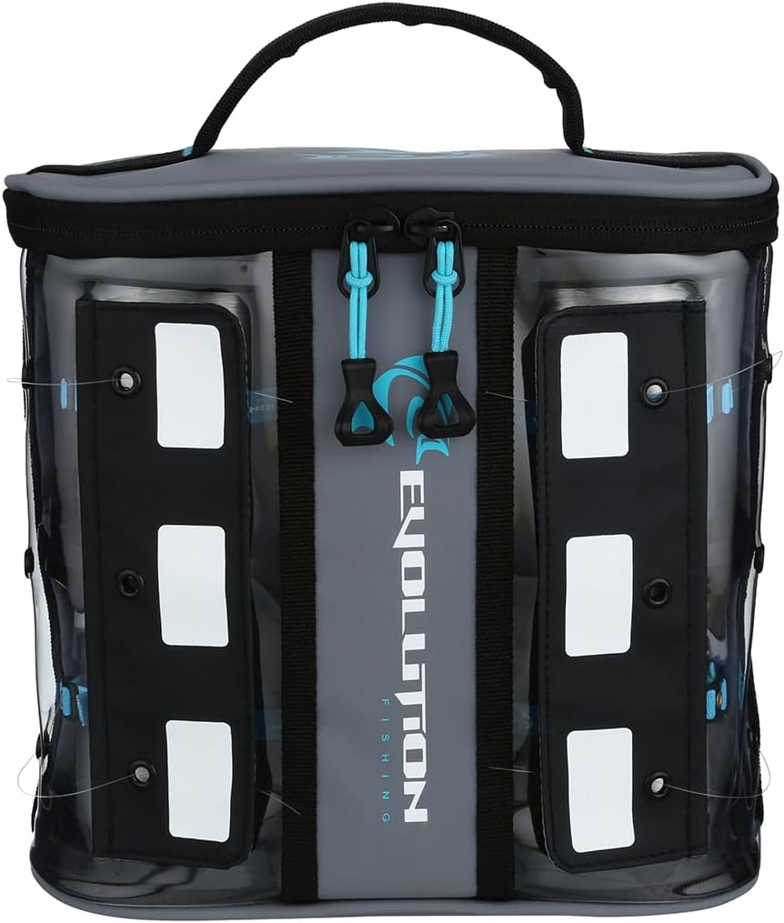 Evolution Fishing Linemaster Bulk Spool Bag – Fits 4 Line Spools, Line Wranglers Included, Tarpaulin Storage Case, Grommet Spooling System