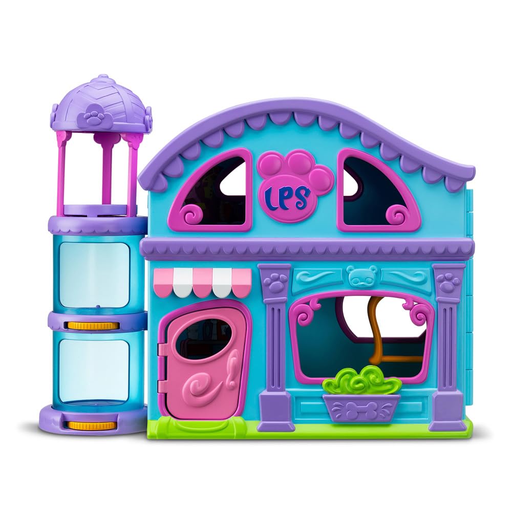 Littlest Pet Shop - La Grande Casa dei Pet Shop Deluxe - Set di Gioco con 4 Pet Shop Inclusi e 20 Accessori - Mini-figurine Animali da Collezione - Giocattolo per Bambini dai 4 Anni in su - BF00596