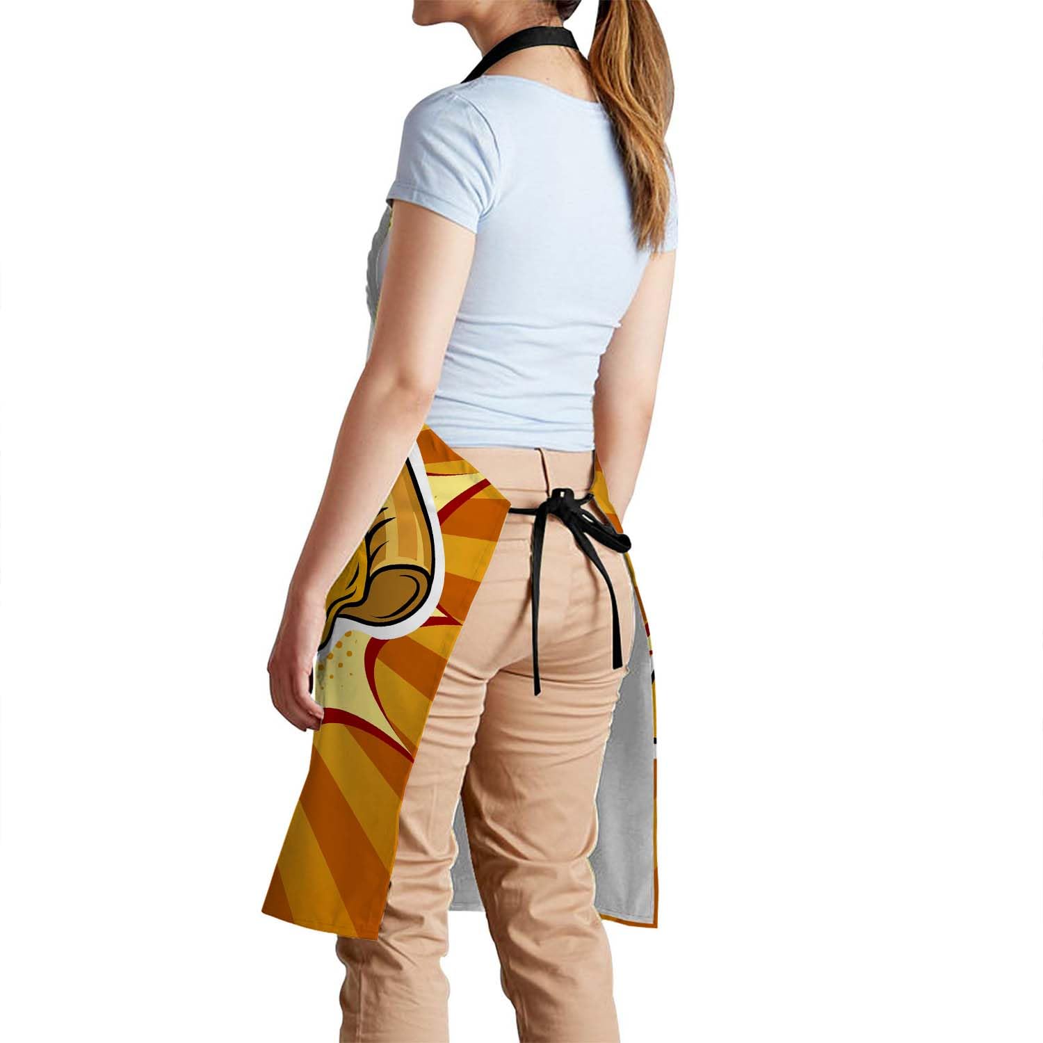 Smooffly Pizza Apron - Chefs Apron for Men & Women, Kitchen & BBQ Bibs, 27x31 Inch - Image 3