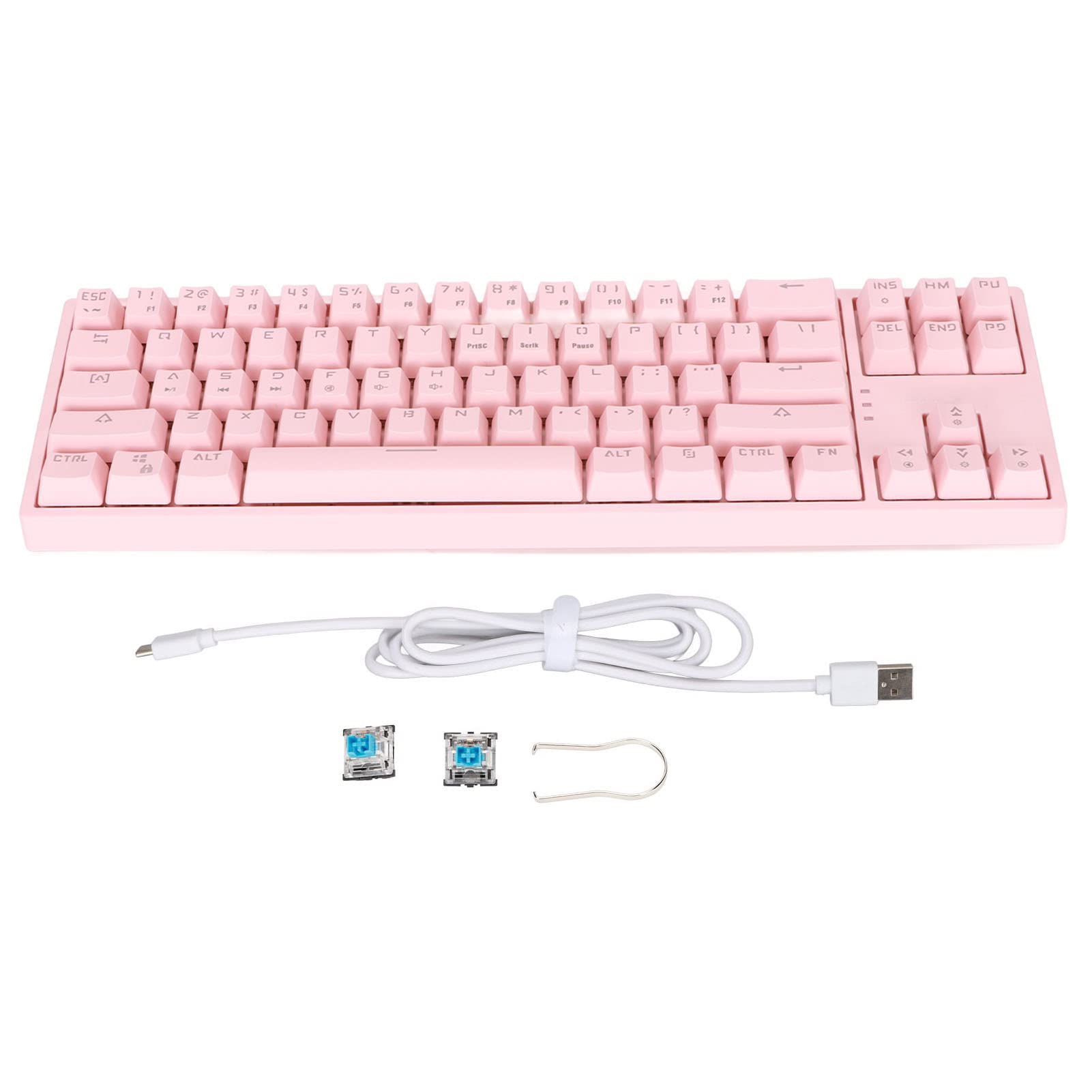 SIXRUN Tastiera Meccanica 71 Tasti Switch Blu (PINK)