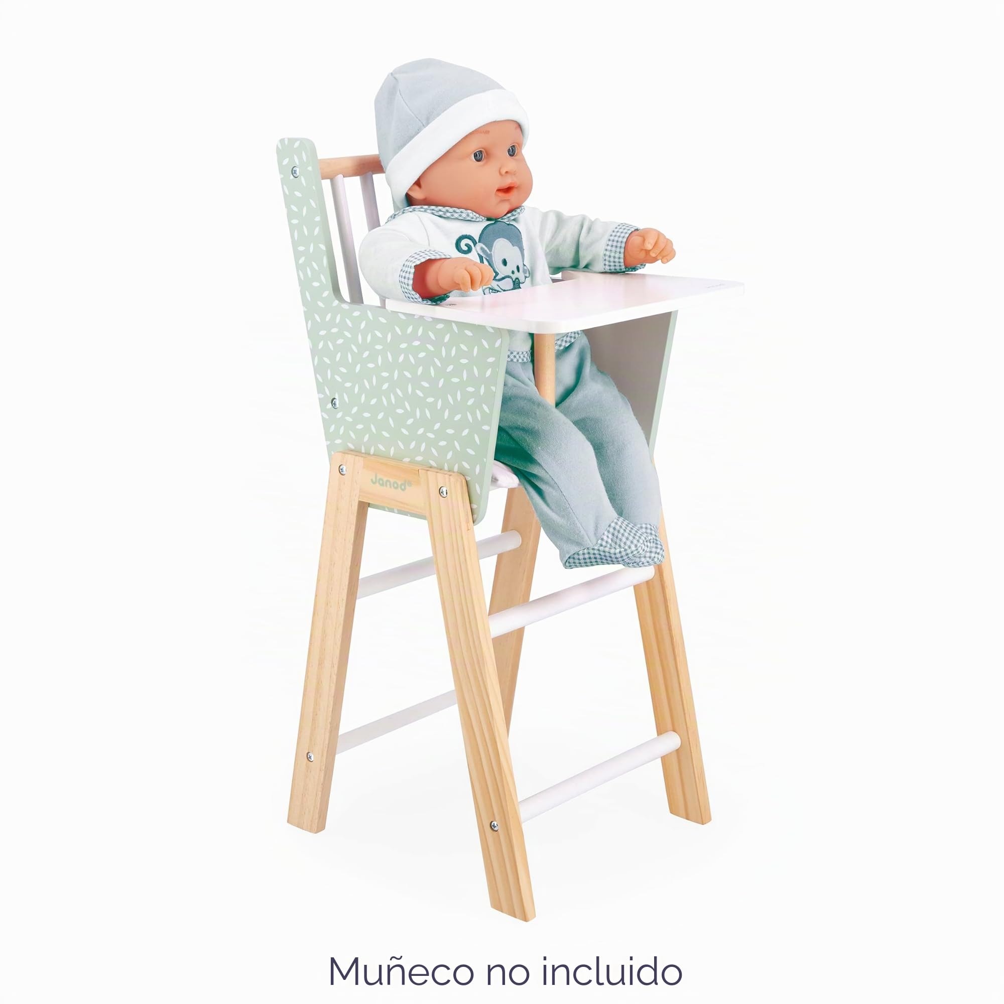Janod - Trona Zen de Madera FSC - Juego de Imitación - Accesorio para Muñeca y Muñeco hasta 42 cm - A Partir De 3 Años, J05901