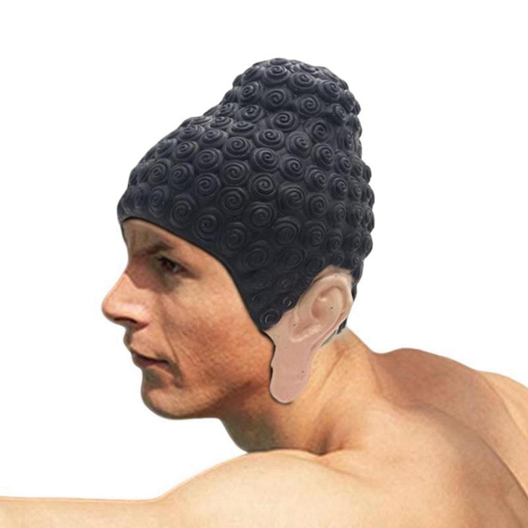 TathaGata czepki kąpielowe w kształcie Buddy, trwałe, antypoślizgowe, elastyczne, lateksowe czepki kąpielowe do surfowania, dla dzieci, dziewcząt, kobiet, mężczyzn