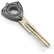 Rotary13B1 Mazda RX-7 Rotor Key Blank - Fits RX7s 1993 thru 2002 USDM JDM SATIN SILVER finish