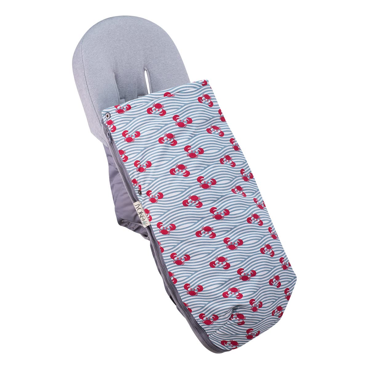JYOKO Kids Saco Universal para Cochecito y Silla de Paseo, Saco de Abrigo para Carrito de Bebé con Forro de Algodón, Primavera/Entretiempo (Crabby, Algodon)
