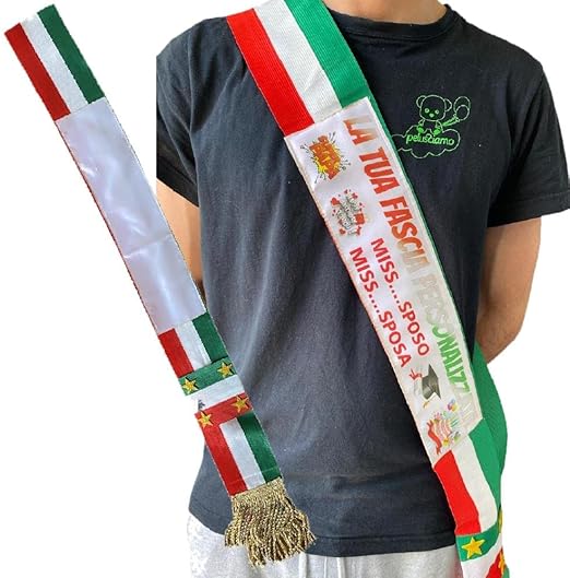 Fascia Sindaco Arcobaleno BrolloGroup - Fiocco Scorrevole, Multicolore Pride Pace, Made In Italy - Foto 5