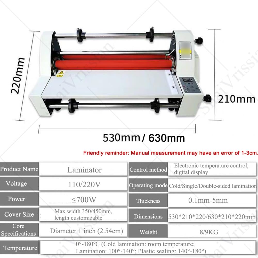 Laminatrice Termica Multifunzione,Plastificatrice con Pellicola,Spessore di Laminazione 0,1-5 Mm,Controllo Precisione Temperatura,per Creativi E Ufficio V480