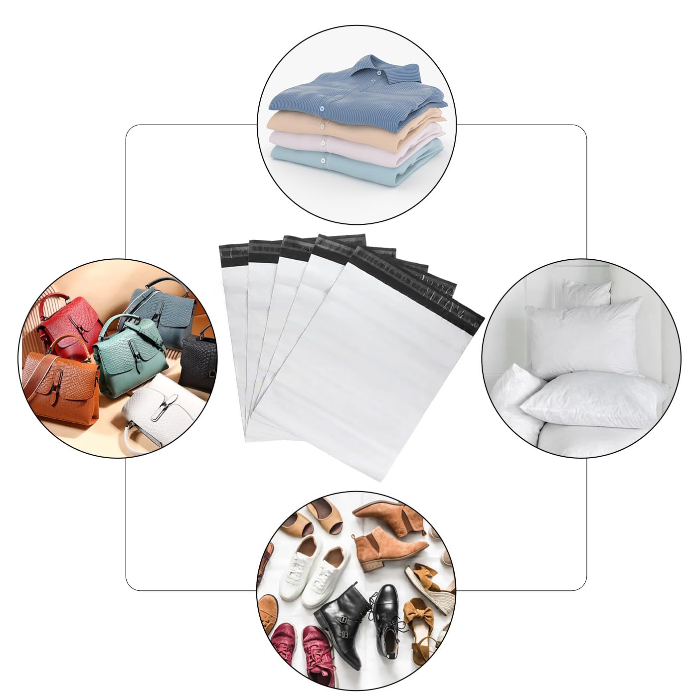 MERCURY TEXTIL- 100 Bolsas para Envios Paquetes,Sobres para Envios Embalaje,Autoadhesivas e Impermeables para el Envío de Ropa,regalos,Paquetería y Embalar. Resistentes y Opacas. (M 35x45CM 100PCS)