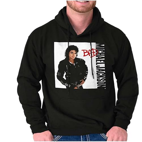 Brisco Brands Michael Jackson Bad Album Cover Hoodie Sweatshirt Women