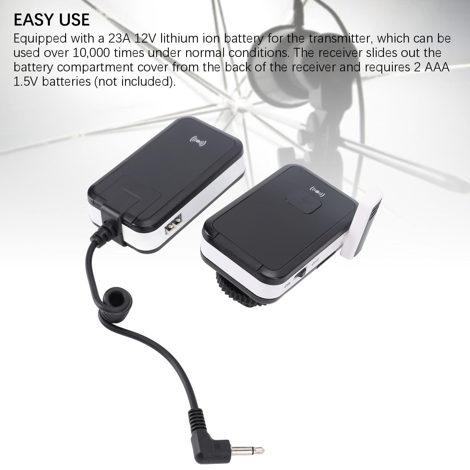Generic Kit Ricevitore Trigger Flash Radio Wireless Trasmettitore Trigger da 2,4 GHz a 16 Ad Alte Prestazioni per Fotocamera DSLR con compatibilità Universale per Studi Fotografici