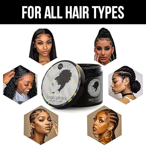 Miniatura 3 de VOLLUCK Cera de control de bordes para mujeres, gel para el cabello de 4.6 onzas, no graso, para el cabello, para mujeres, gel para el cabello con