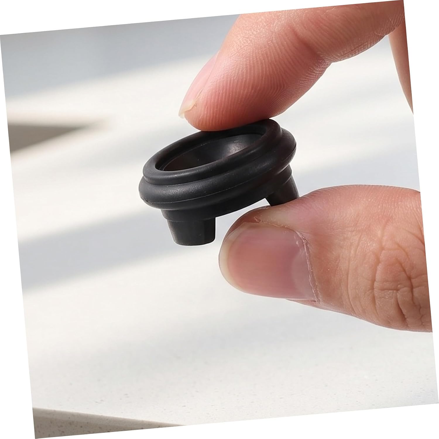 ABOOFAN 16pcs Black Plastic Sphere Holder with Three Support Feet