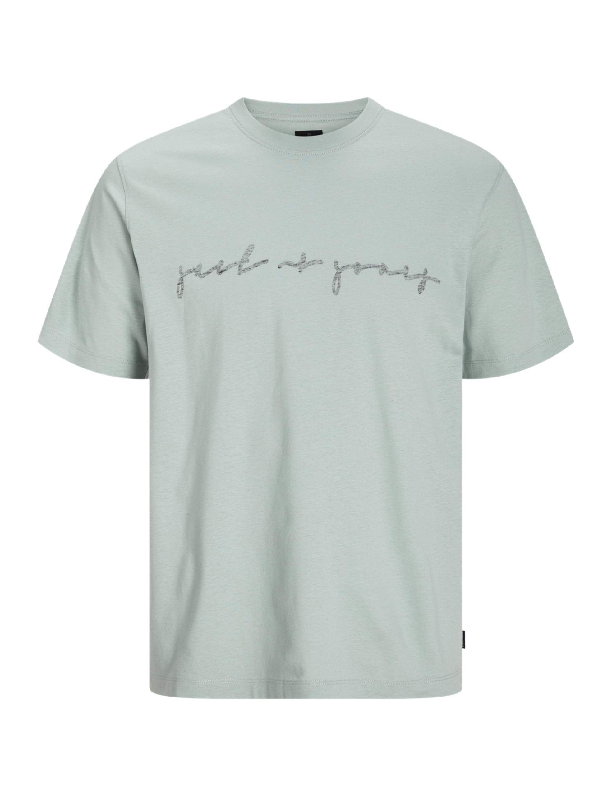 JACK & JONES Jprblacarter SS Tee, Aqua Gray, XL