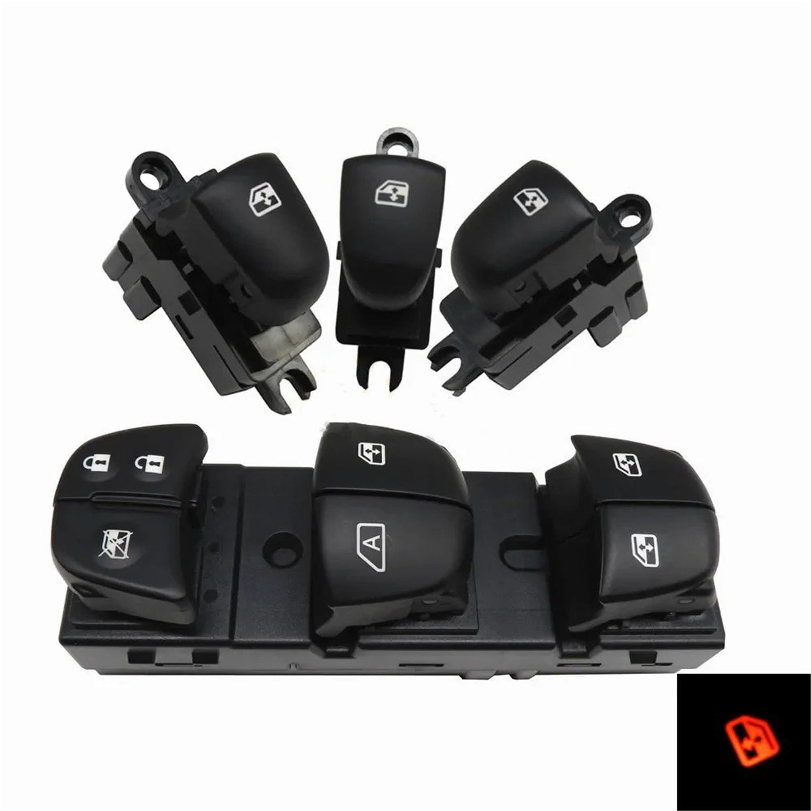 Amazon | パワーウィンドウスイッチ メイン/シングル/フロント右