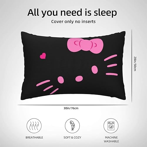 Miniatura 4 de Bonita funda de almohada Kawaii de dibujos animados de anime para decorar sala de estar, sofá y dormitorio, 20 x 30 pulgadas-L14