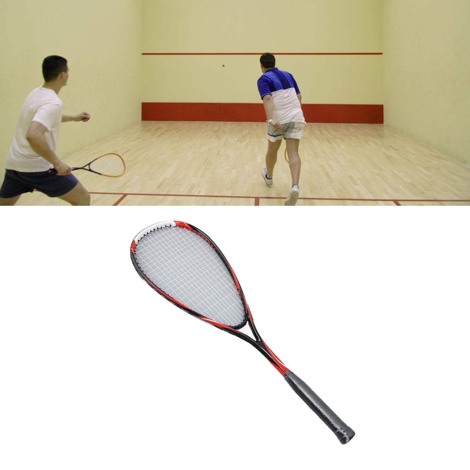 Airshi Squash Racket, Durable and Comfortable Heavy Duty Training Squash Racket for Parks (Pink), Airshigg5ohsnuxq-12