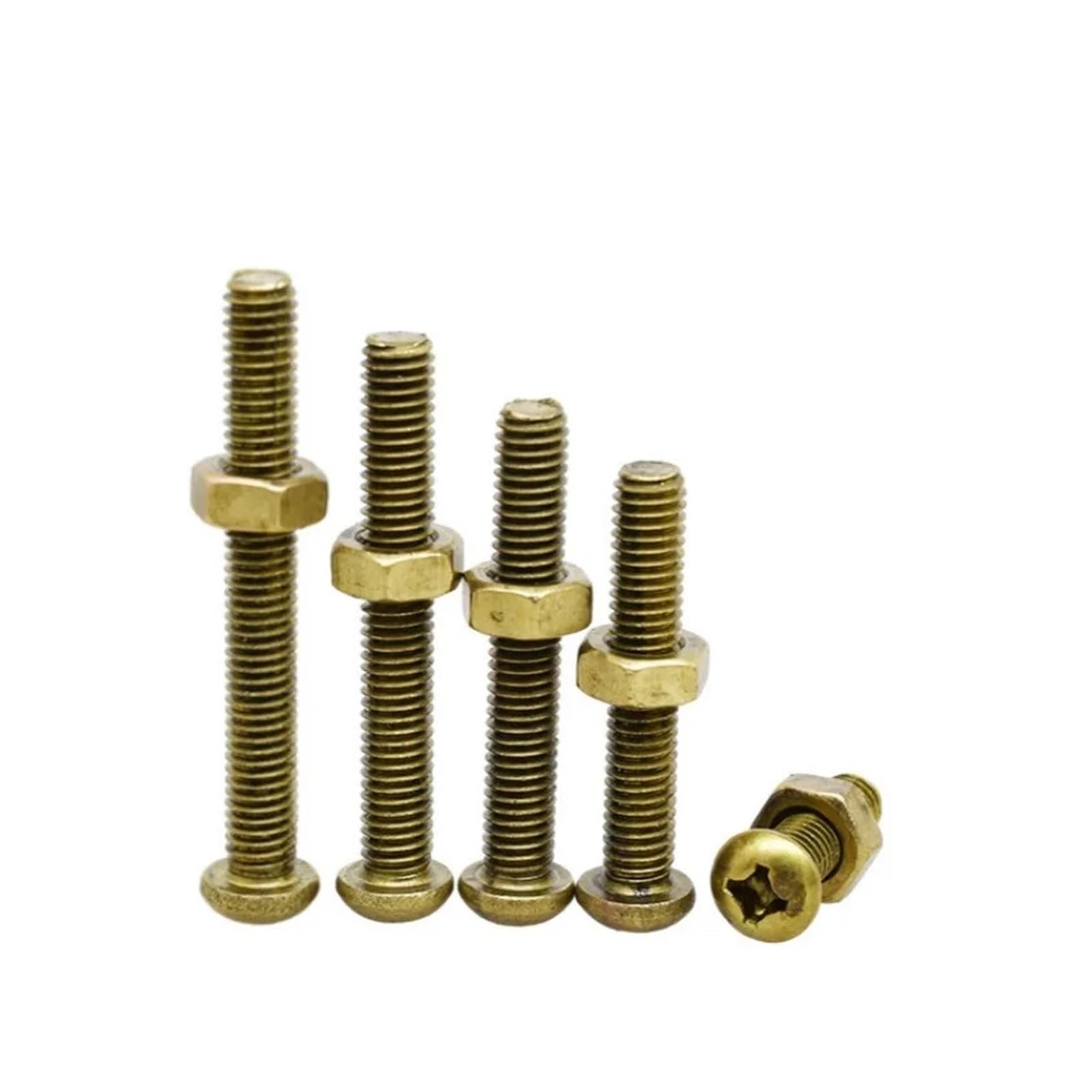 Produktbild von Messing Maschinenschrauben Kreuzschlitz, Linsenkopf – M2 Bis M8, H62, Modell GB818
