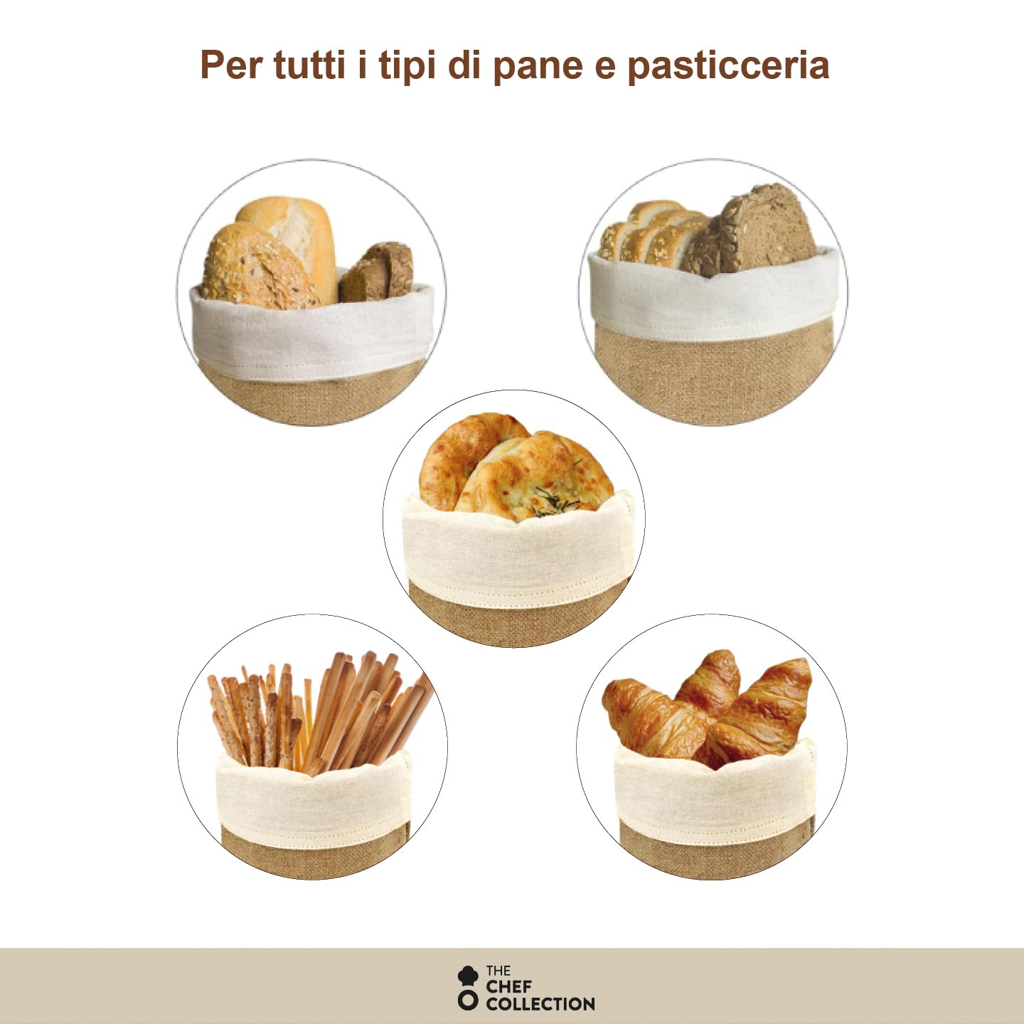 GEFU Brunch – Cestino Per Pane Ovale In Acciaio Inox E Cotone Bianco, 33,5x15x11,5 Cm – Lavabile, Sacchetto Rimovibile, Elegante Per La Tavola - 5