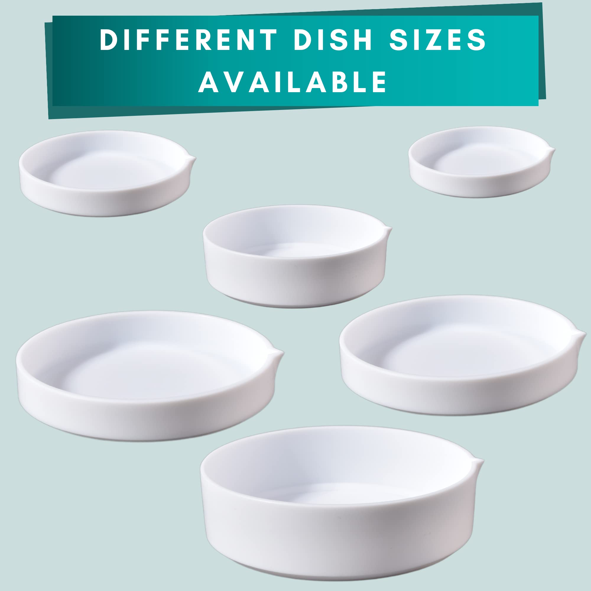 Labsales PTFE-Verdunstungsschale für alle Labor- und industriellen chemischen Reagenzen, temperaturbeständig bis 240 Grad, verschiedene Größen erhältlich (100 ml – 20 mm x 102 mm)