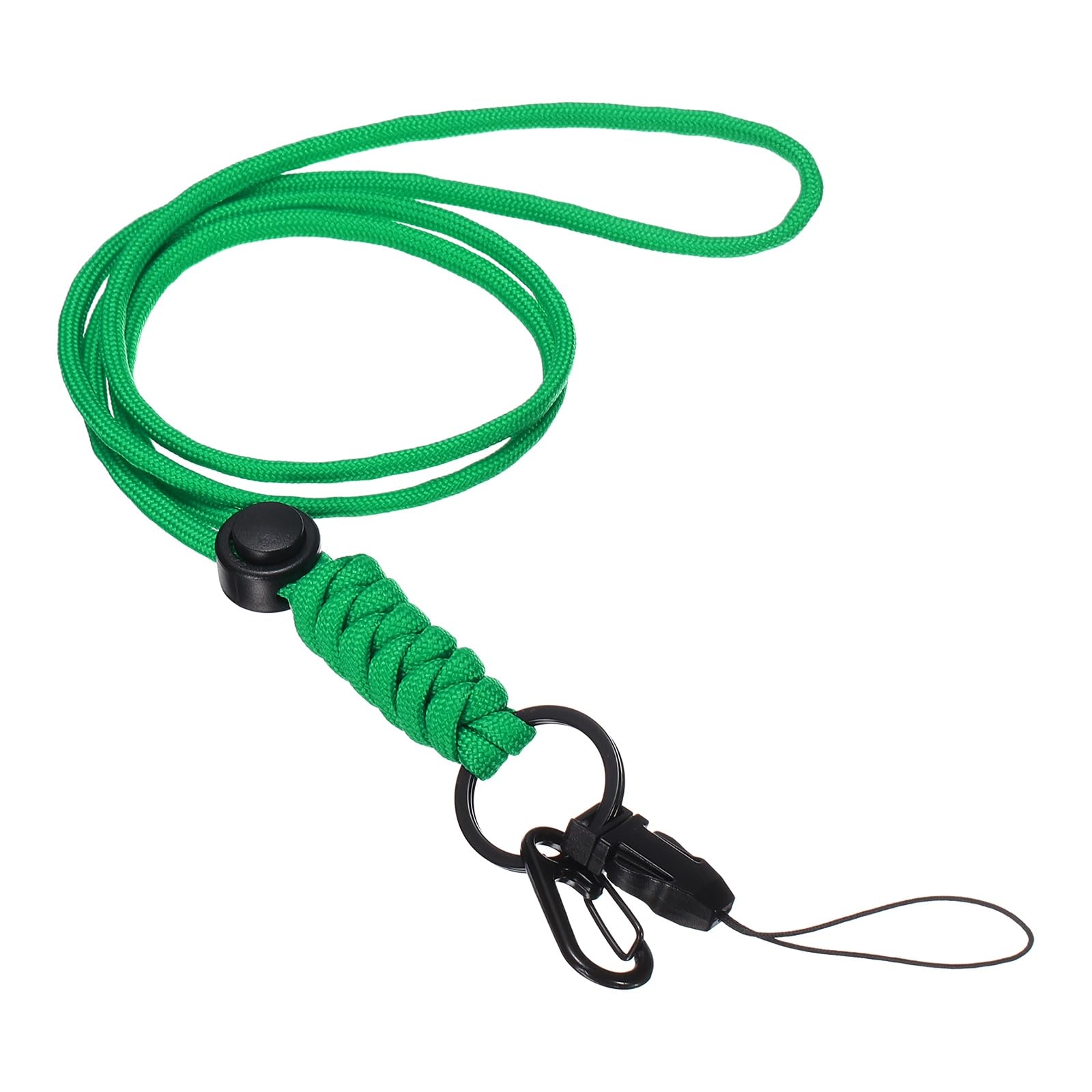 PATIKIL Neck Lanyard with Hook, Badge Lanyards Adjustable Long Strap ID Card Holder Keychains for Badge Holder Office, Green