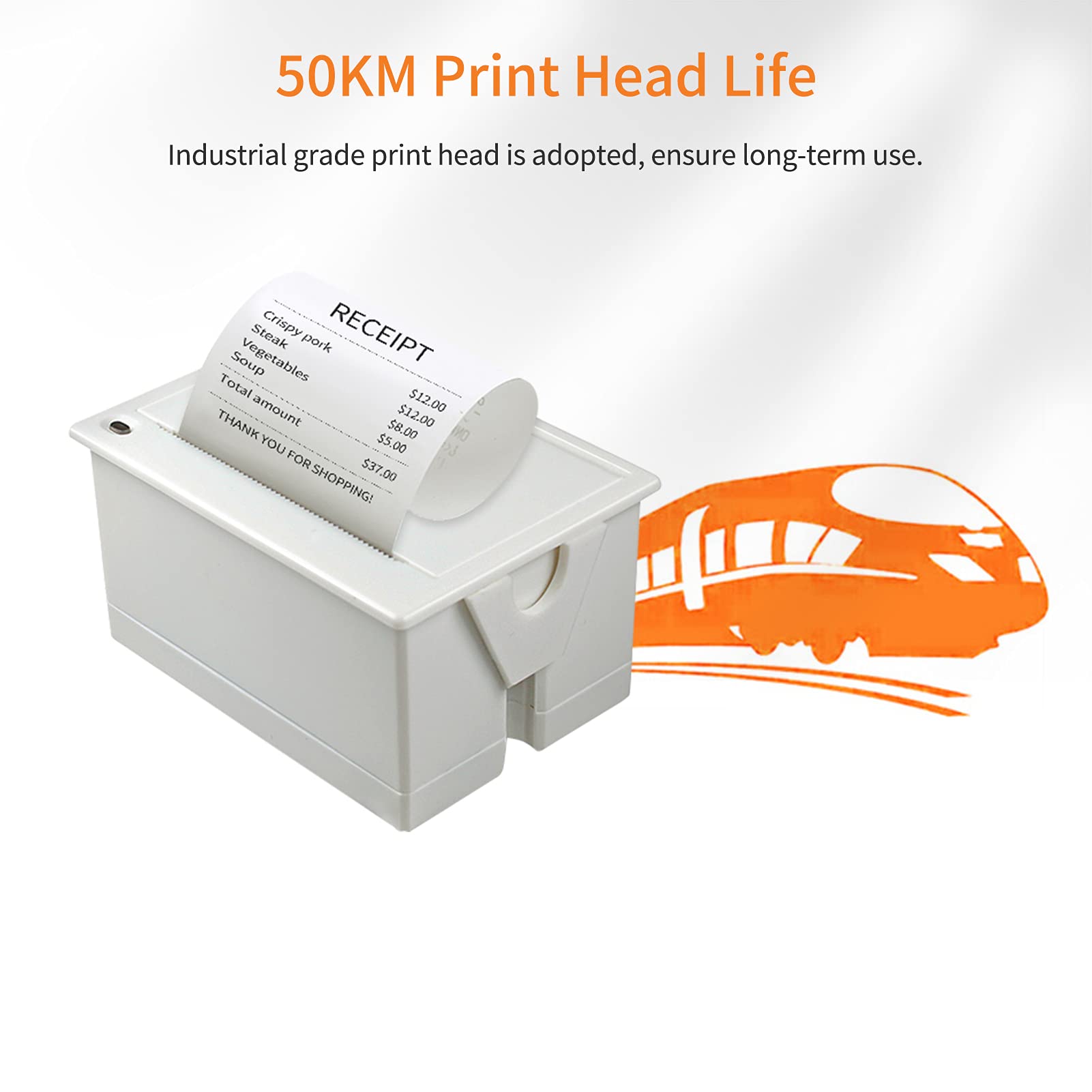 Modulo stampante termica incorporata 58mm Supporto ESC POS Stampa Comando Ricevuta Ticket Codice a barre con interfaccia USB RS232 TTL