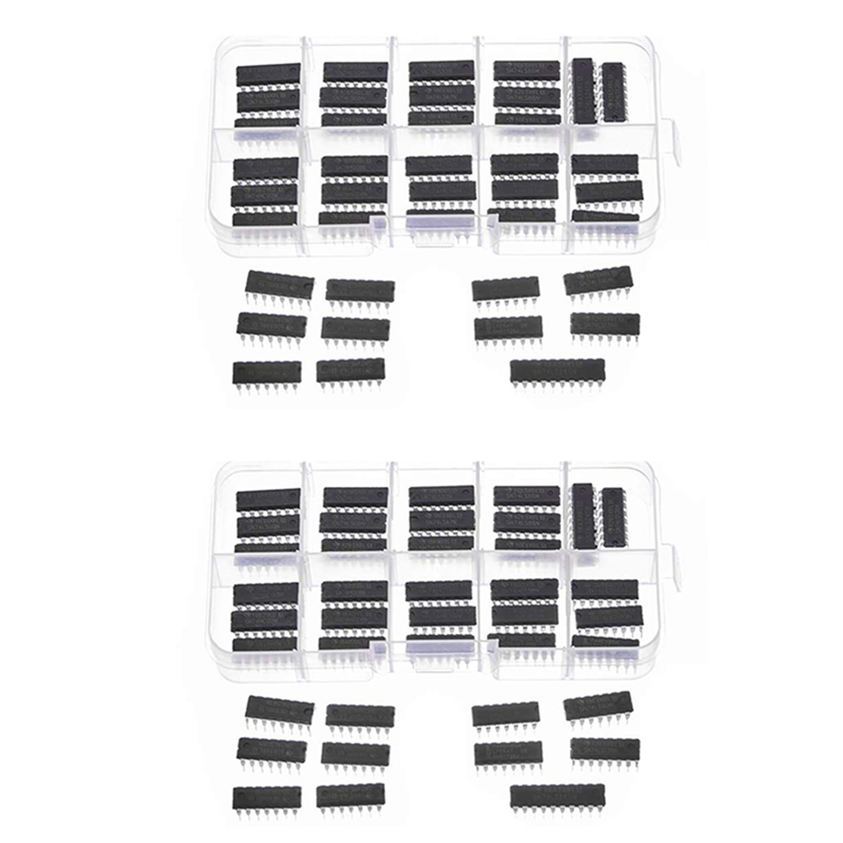 80 STK. 74HCxx + Logik-IC-Sortimentskit Der Serie 74LSxx, Digitaler Integrierter Chip (40 STK. 74HCxx + 40 STK. 74LSxx)