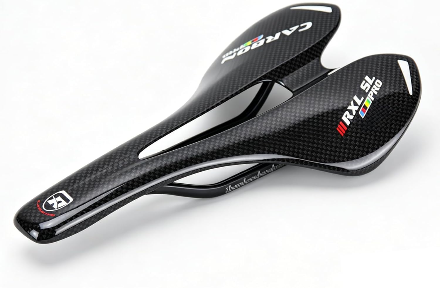 RXL SL Carbon Road Bike Seat Mountain Bike Saddle Carbon Fiber Cycling Bicycle MTB Saddles Seat for Womens and Mens Front Seat Mat Leather Bicycle Seat