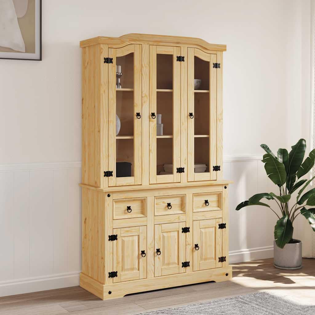 Générique Buffet Corona Marron 112x43x196 cm Bois Massif pin Mexicain,Meubles,Armoires & Meubles de Rangement,Buffets & bahuts,Brun,54.4 KG,355085