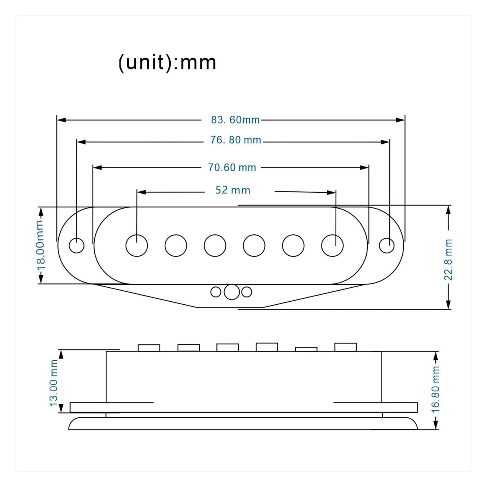 3 Teiliges Retro Alnico 5 Hue Coil Tonabnehmerset Für E Gitarre