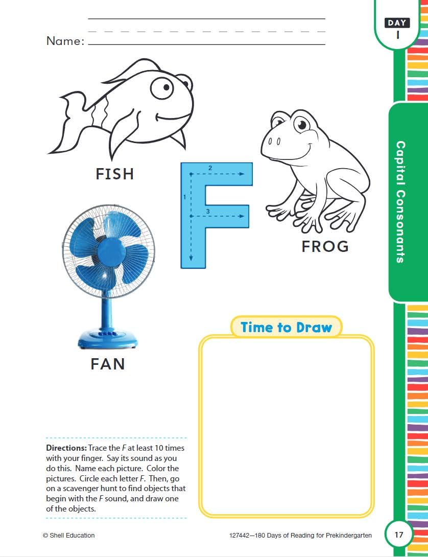 180 Days(tm): Reading for Pre-Kindergarten Practice Workbook for Classroom and Home, Cool and Fun Practice Created by Teachers (180 Days of Practice) - Image 5
