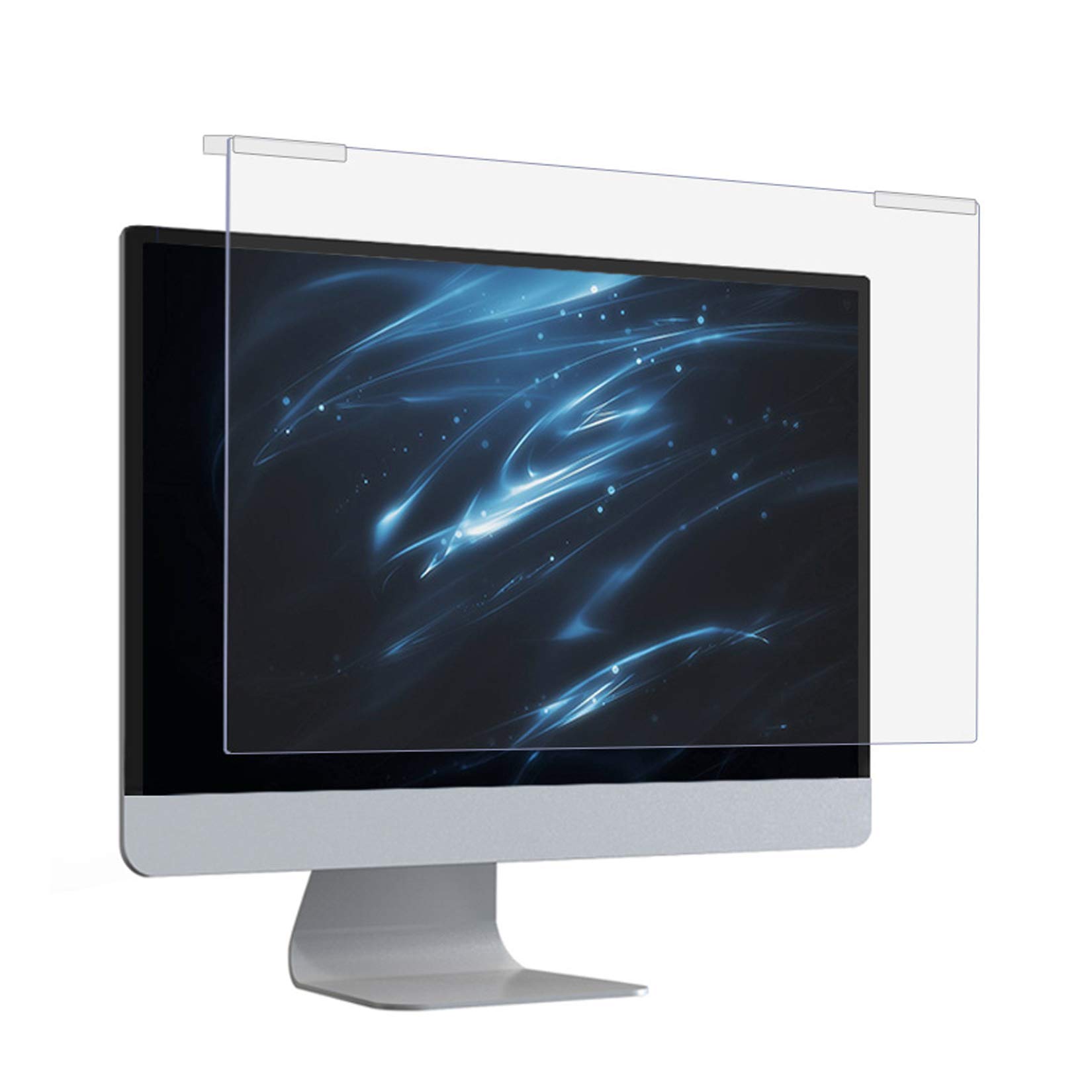 WLWLEO Pellicola salvaschermo per Computer Desktop da 22 "a 28" Pellicola Anti-Luce Blu, Allevia l'affaticamento degli Occhi, Filtro di Protezione sospeso per Lo Schermo dei Monitor,28" 635 * 370