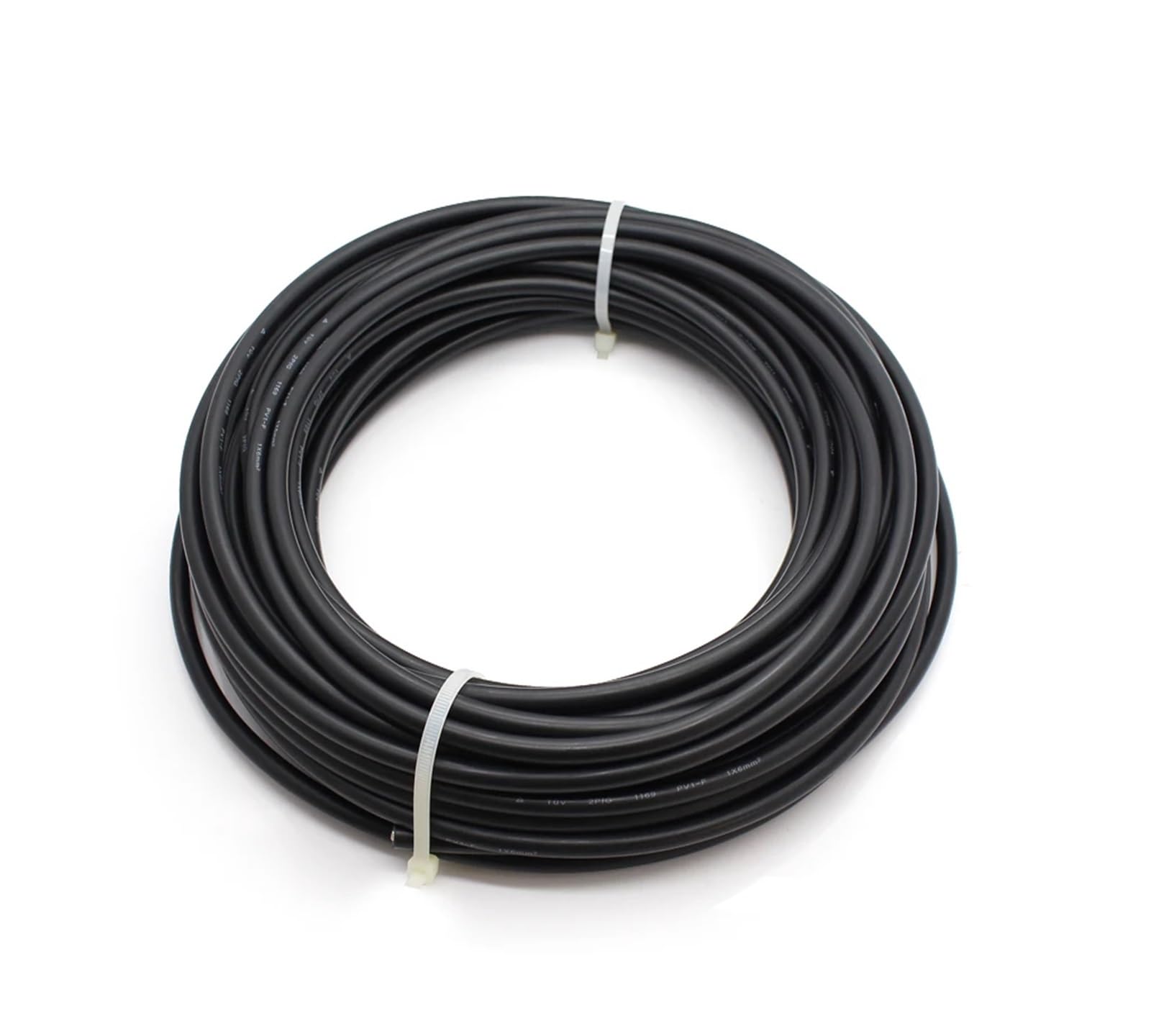 200 metros/rollo 2,5 mm2 4 mm2 6 mm2 10 mm2 14/12/10/8AWG Cable Solar PV certificación TUV Cables fotovoltaicos de Color negro y rojo (Color : Black, Size : 6mm2-10AWG)